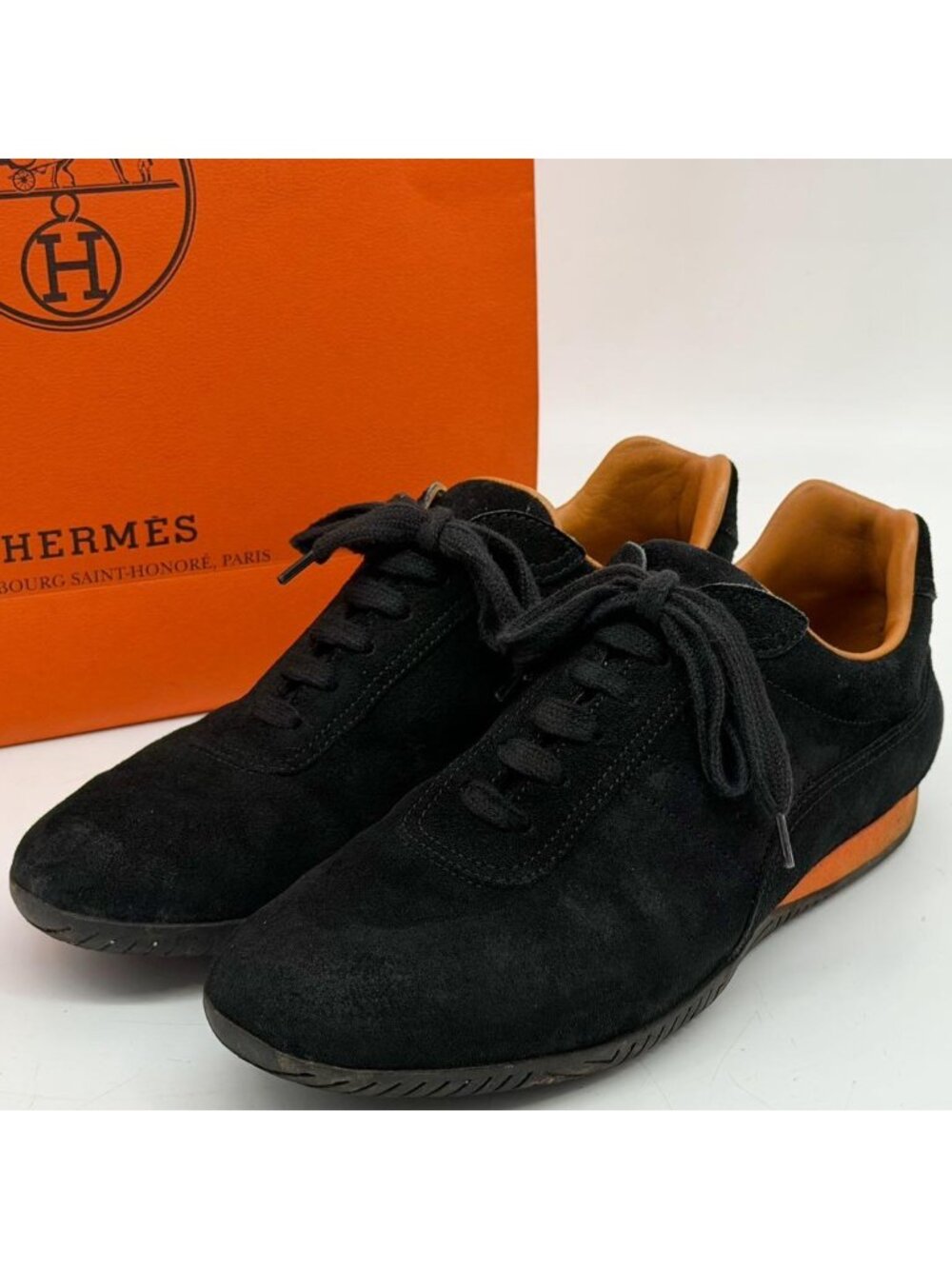 Hermes Quick Suede Sneakers Black